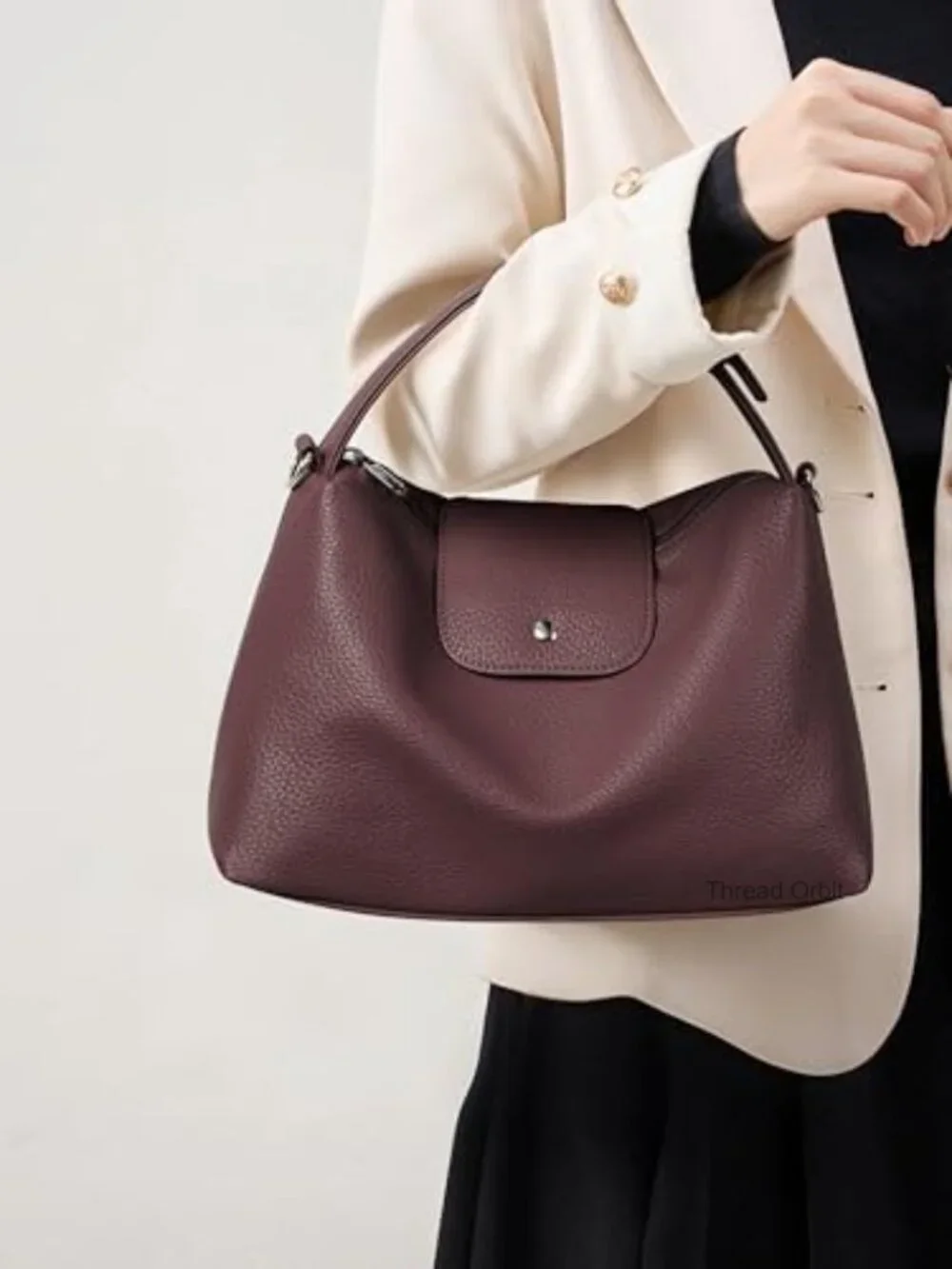 Soft Vegan Leather Hobo Bag Crossbody Purse Satchel Top Handle